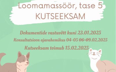 LOOMAMASSÖÖRI KUTSE ANDMINE VEEBRUAR 2025