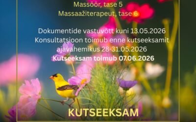 KUTSE ANDMINE JA TAASTÕENDAMINE JUUNI 2026